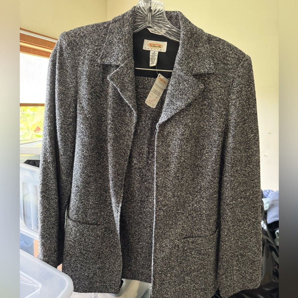 Talbots Heather Gray Women's Blazer AND Skirt